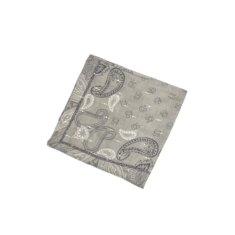 Image of Le Temps des cerises Woman Foulard Le Temps des cerises Bandana Gris Female TU