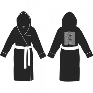 Image of Joy Division - Unknown Pleasures Unisex Bathrobe - Black