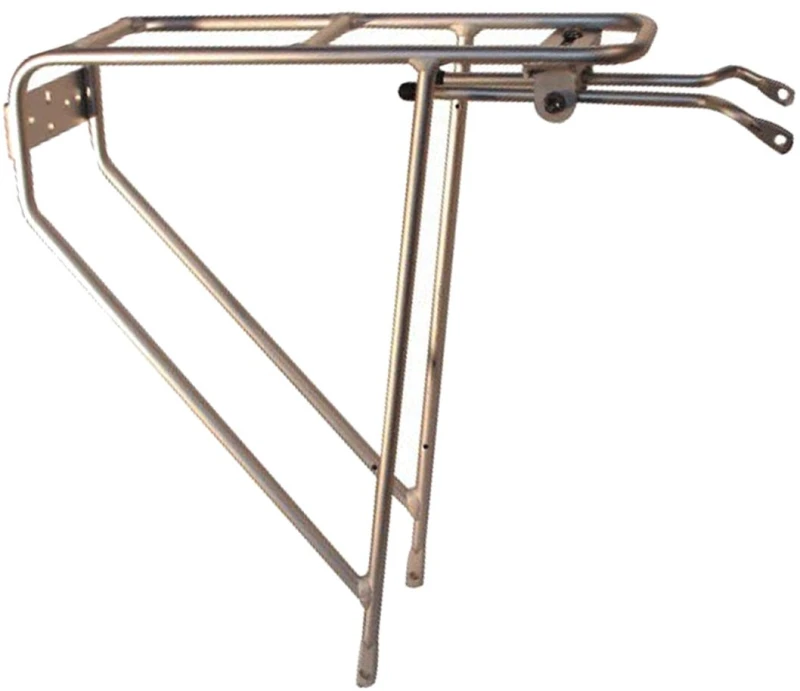 Image of Tortec Tour Ultralite Rear Pannier Rack 26-700C SILVER - Cycles UK