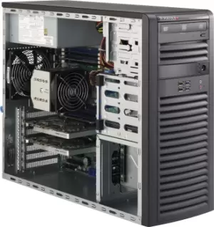 Image of 732D4-903B Mid-Tower 900W Black Workstation Case with 900W 80PLUS Gold Power Supply - Midi Tower - Server - Black - ATX - EATX - micro ATX - Metal - H