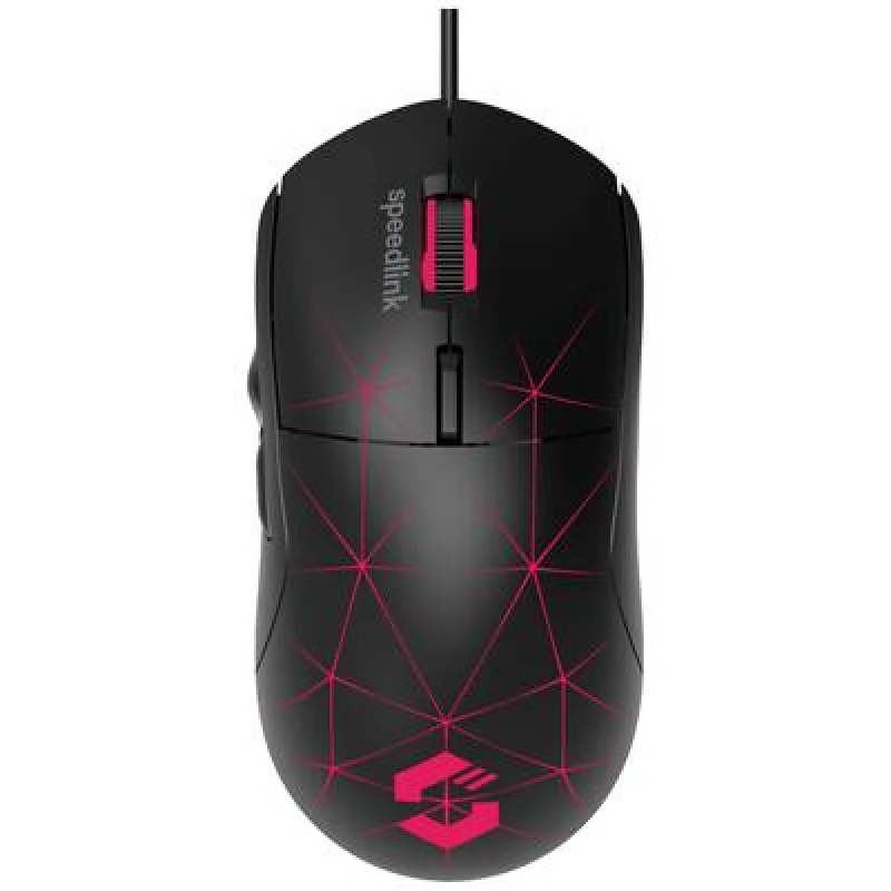 Image of Speedlink SpeedLink CORAX Gaming mouse USB Black 5 Buttons 3200 dpi Backlit, Built-in scroll wheel SL-680003-BK