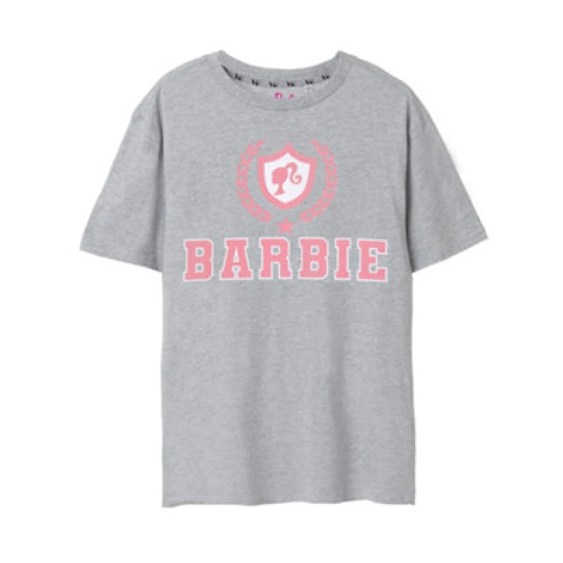 Image of (XXX-Large) Barbie Short Sleeved T-Shirt (Womens Grey)