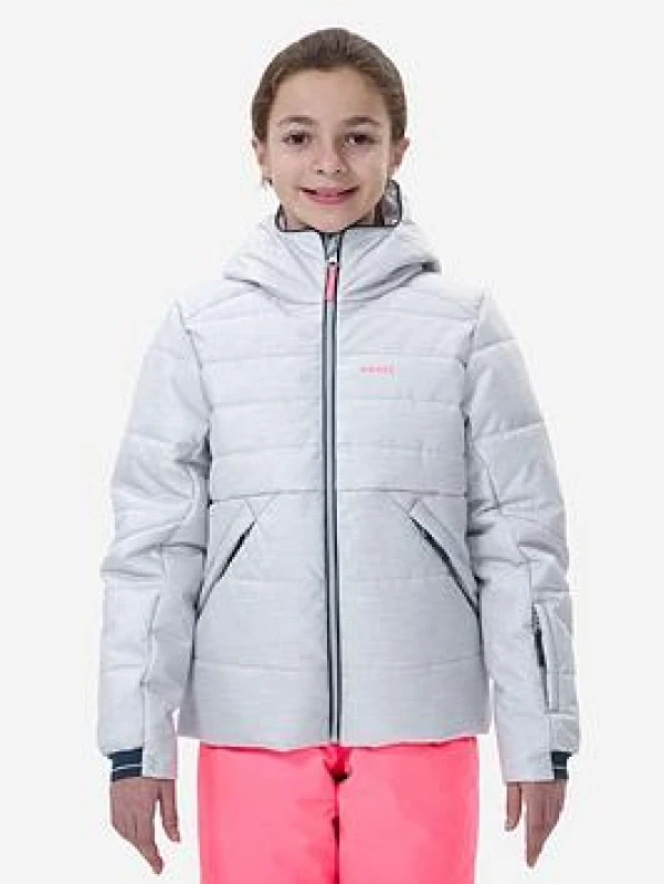 Image of Decathlon Decathlon Extra Warm And Waterproof Padded Ski Jacket 180 Warm Grey unisex