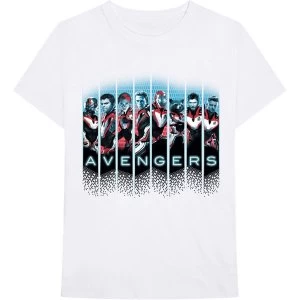 Image of Marvel Comics - Avengers Portraits Unisex Medium T-Shirt - White