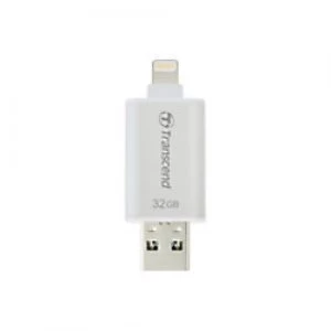 Image of Transcend Dual Flash Drive JetDrive GO 300 32GB USB 3.1 Silver