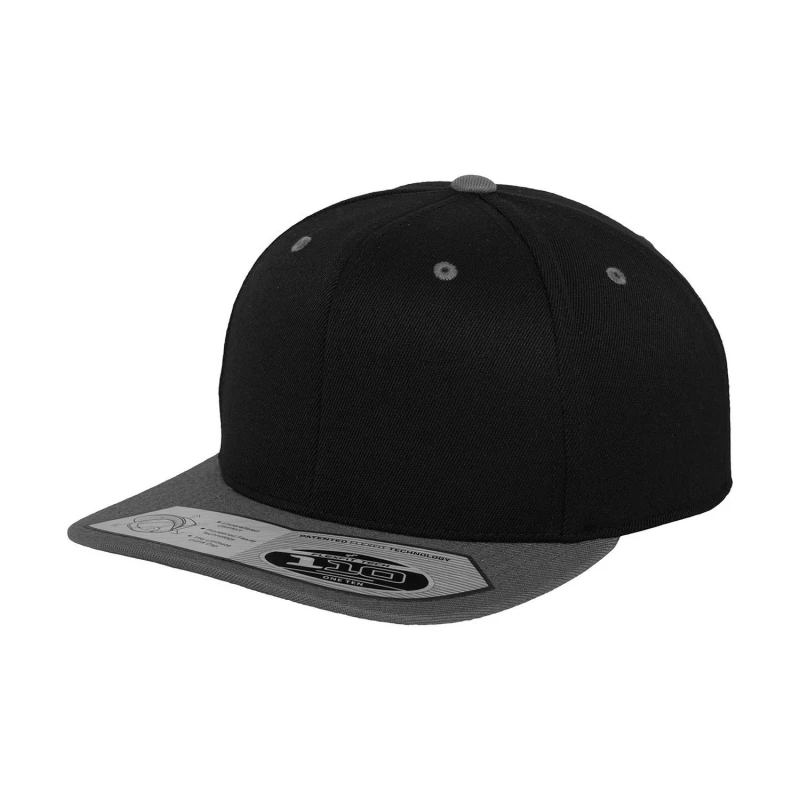 Image of Flexfit Womens Snapback Fitted Baseball Cap in Jet Black Jet Black Female One Size