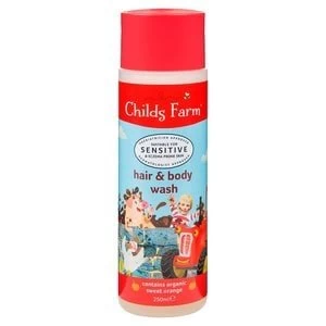 Image of Childs Farm Hair & Body Wash Organic Sweet Orange 250ml
