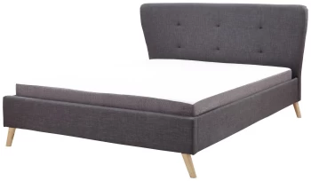 Image of GFW Carnaby Double Wing Bed Frame - Grey