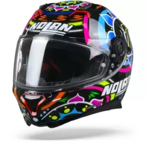 Image of Nolan N87 Gemini 96 Davies Metal Black Blue Pink Red L