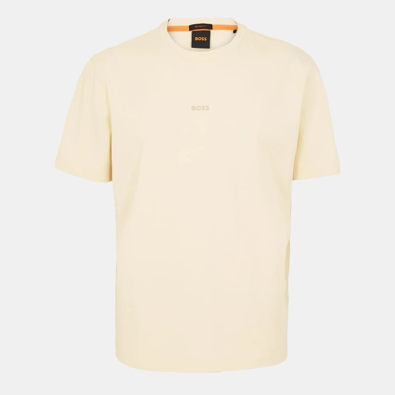 Image of Boss Mens Oversized T-Shirt Open Yellow male S