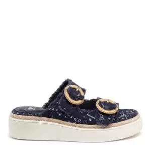 Image of Rocket Dog Favor Navy Bandana Platform Sandals