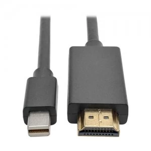 Image of Tripp Lite Mini DisplayPort to HDMI Adapter Cable (M/M) 1080p 0.91 m (3-ft.)