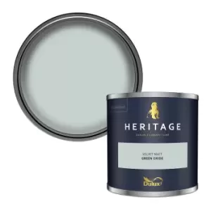 Image of Dulux Heritage Velvet Matt Green Oxide Matt Emulsion Paint 125ml
