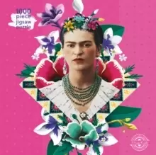 Image of Adult Jigsaw Puzzle Frida Kahlo Pink : 1000 Piece Jigsaw Puzzles