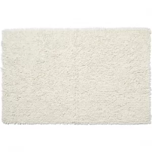 Image of Croydex Cream Cotton Bathroom Mat Textile Bath Mats/Cream