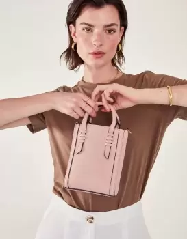 Image of Accessorize Womens Artisanal Handle Cross-Body Bag Nude, Size: 19x15cm