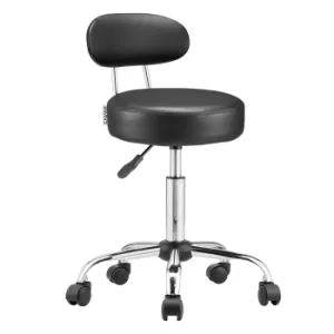 Image of Swivel Stool Chair with Backrest 360° Rotatable Black