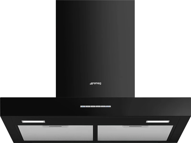 Image of Smeg Universal KBT600BL 60cm Chimney Cooker Hood - Black