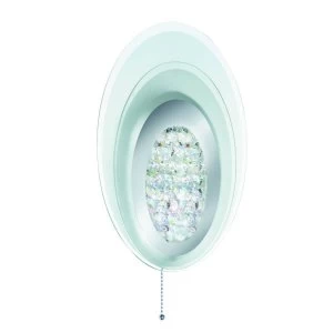 Image of LED Indoor Wall Light Chrome, Crystal