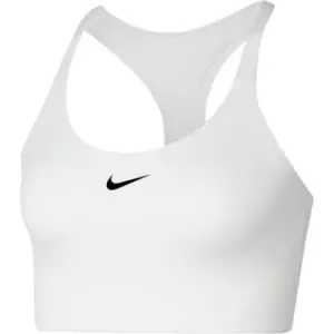 Image of Nike Swoosh Womens Medium-Support 1 Piece Pad Sports Bra - White