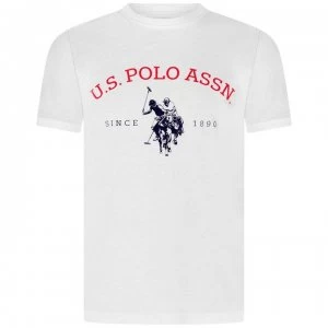 Image of US Polo Assn Graphic T-Shirt - Bright White