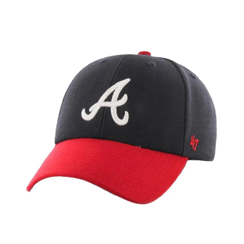 Image of Atlanta Braves Womens MVP 47 Baseball Cap in Navy Navy Female One Size