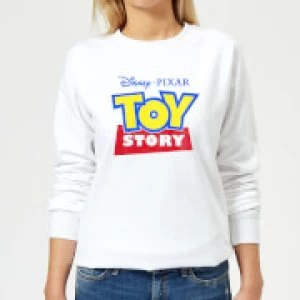 Image of Toy Story Logo Womens Sweatshirt - White - M