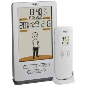 Image of TFA Dostmann Weather Jack 35.1166.54 Wireless digital weather station Forecasts for 12 to 24 hours