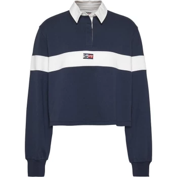 Image of Tommy Jeans Tiny Tommy Polo Shirt - Twilight Navy