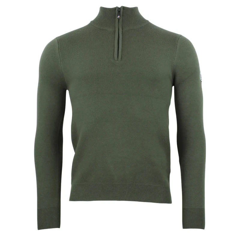 Image of Half-zip roll neck jumper Peak Mountain Charlito Vert Male S