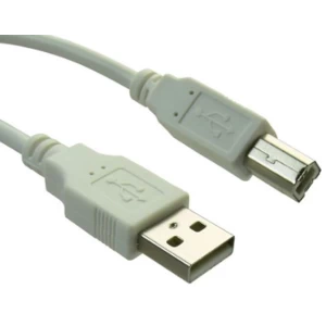 Image of Sandberg USB 2.0 A to B Printer cable Male to Male, 2 Metres, Clear Bag Packaging,