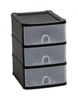Image of Wham Handy 3-Drawer Tower - Black