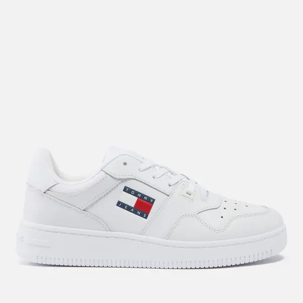 Image of Tommy Jeans Womens Leather Basket Trainers - UK 5