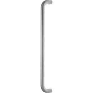 Image of Eclipse D Shape Pull Handle Satin 425x19mm in Silver Stainless Steel