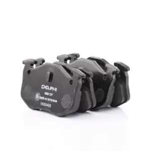 Image of DELPHI Brake pad set LP699 Brake pads,Brake pad set, disc brake RENAULT,PEUGEOT,CITROEN,CLIO II (BB0/1/2_, CB0/1/2_),MEGANE I (BA0/1_)