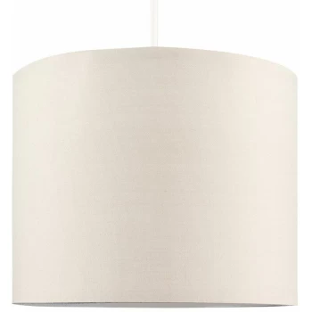 Image of Minisun - 25cm Fabric Easy Fit Ceiling Pendant Table Lampshade - Beige