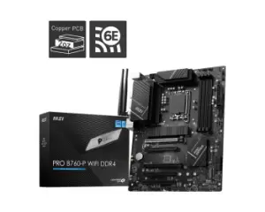 Image of MSI PRO B760-P WIFI DDR4 motherboard LGA 1700 micro ATX