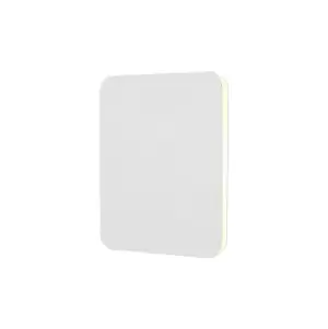 Image of Magnetic Base Wall Lamp, 12W LED 3000K 498lm, 20, 19cm Square Centre, Sand White, Acrylic Frosted Diffuser