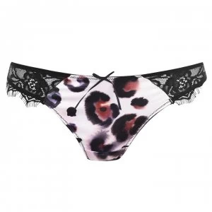 Image of Figleaves Figleaves Bree Thong - Leopard