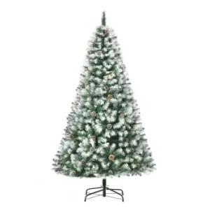 Image of Christmas Tree Slim 6' with Pinecones - HOMCOM TJ Hughes