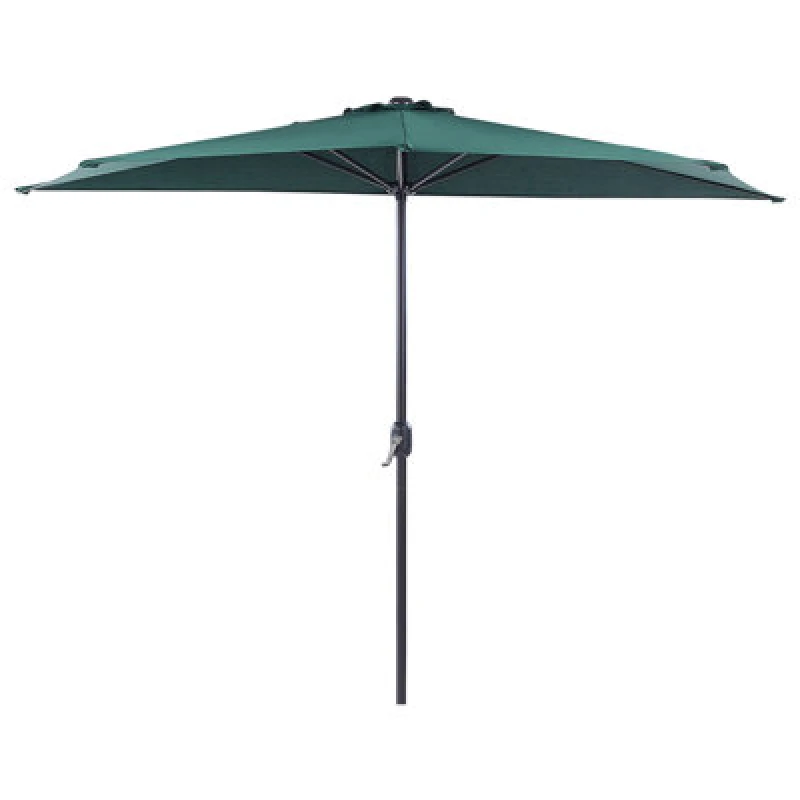 Image of Beliani Half-Round Parasol 270 Cm Galati Green