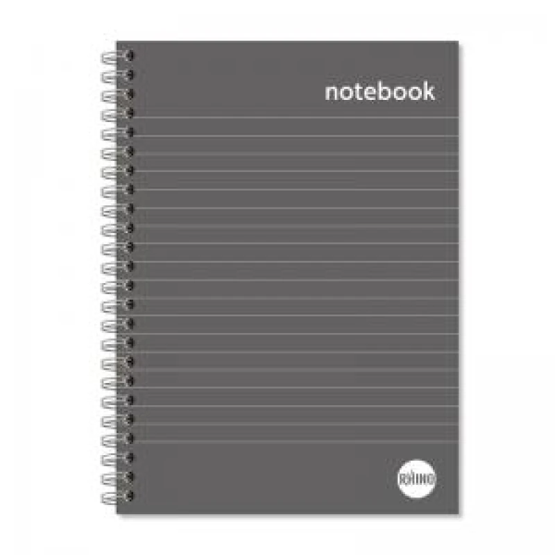 Image of RHINO A5 Hardback Notebook Wirebound 160 Pages 8mm Lined CTSTRHWIBK3A5