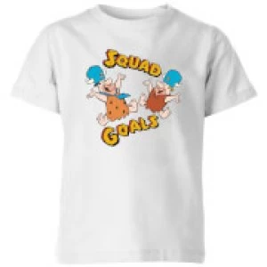 Image of The Flintstones Squad Goals Kids T-Shirt - White - 5-6 Years