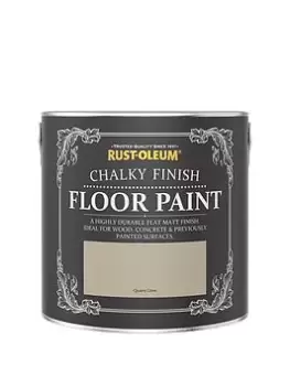 Image of Rust-Oleum Chalky Finish Floor Paint - Quarry Lime 2.5-Litre Tin