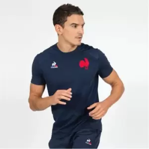 Image of Le Coq Sportif France Training T Shirt Mens - Blue