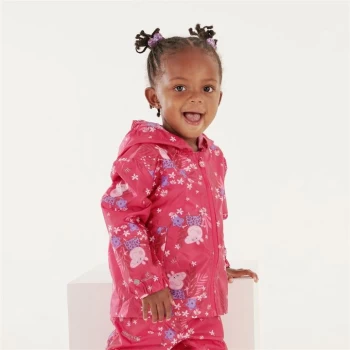 Image of Regatta Peppa Pig Waterproof Pack-It Jacket - Pink