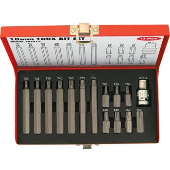 Image of Torx Bit Set 30MM & 75MM O/A 15-Pce - Kennedy