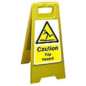 Image of Floor Sign Trip Hazard Polypropylene 60 x 30 cm