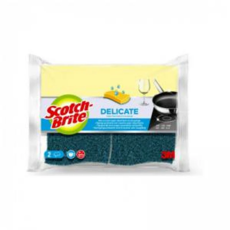 Image of Scotch-Brite Delicate Non-Scratch Cellulose Scrub Sponge (2 Pack) 7100241651