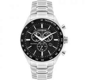 Image of Citizen Mens Eco-Drive Black Chronograph Watch